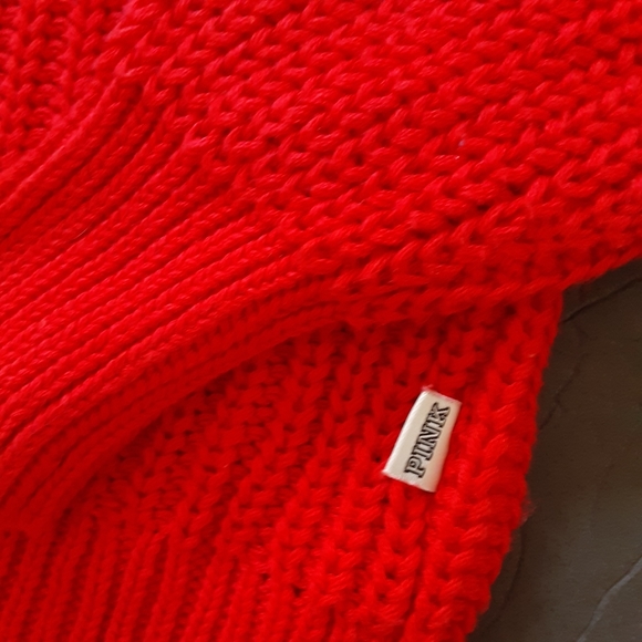 PINK, VICTORIA'S SECRET, Red Cotton Deep V Neck, Size Small - Picture 3 of 8